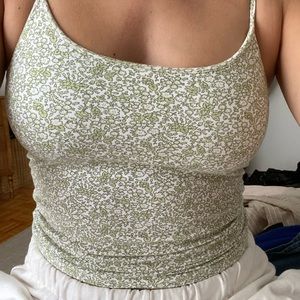 Vintage floral tank top